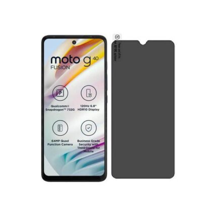 Privacy Screen Protector Compatible for Motorola G40 Fusion 128GB - Matte Finish