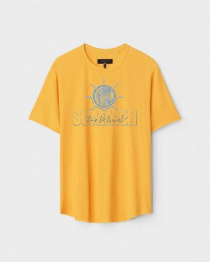 Unisex Designer Premium Quality Printed T-Shirt For Boys And Girls :: Cloth type : Cotton - Colour :: Yellow