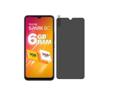 Privacy Screen Protector Compatible for Tecno Spark 8C - Matte Finish